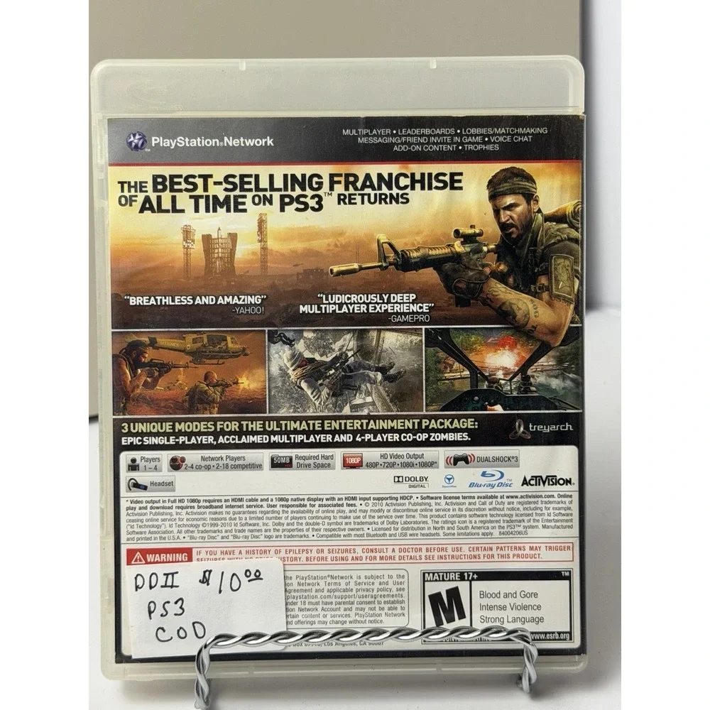 Call of Duty Black Ops (PS3) Complete With Manual